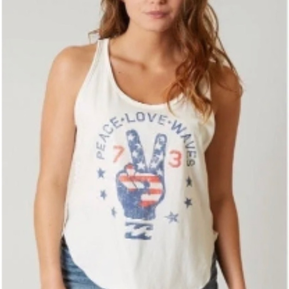🔥BILLABONG🔥LIGHT OF DAY WHITE TANK SIZW MEDIUM NWT